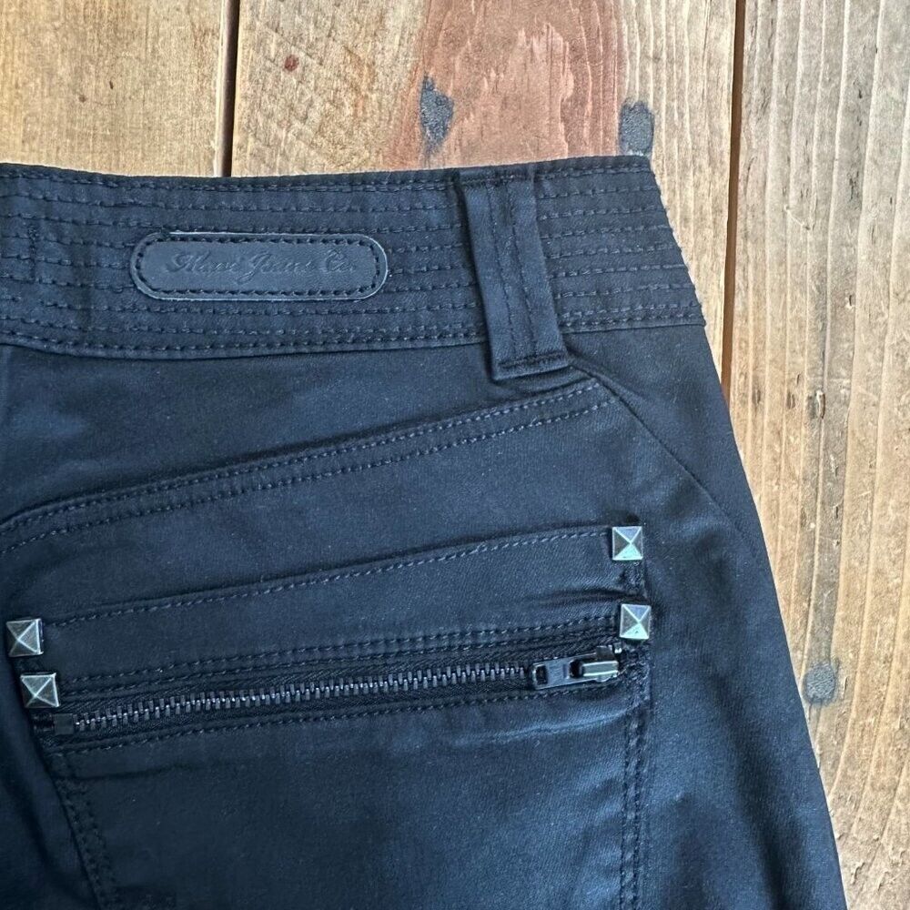 NWT Mavi Jeans Black Biker Jeans Studs Zippers Jeans 27‎ NEW - Picture 6 of 10